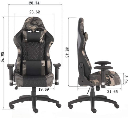 Gaming/Office Swivel Chair with headrest and Lumbar Pillow childrensterritory