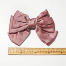 Girls Three Layers Big Barrette Bows Hair-clips childrensterritory