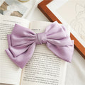 Girls Three Layers Big Barrette Bows Hair-clips childrensterritory