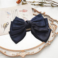 Girls Three Layers Big Barrette Bows Hair-clips childrensterritory