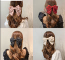 Girls Three Layers Big Barrette Bows Hair-clips childrensterritory