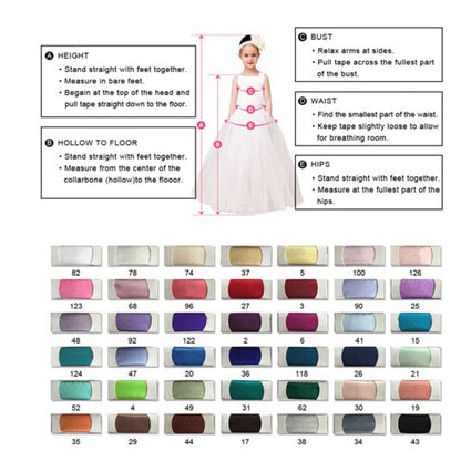 Gold Sequined Bow Appliques Flower Dress for Girls childrensterritory
