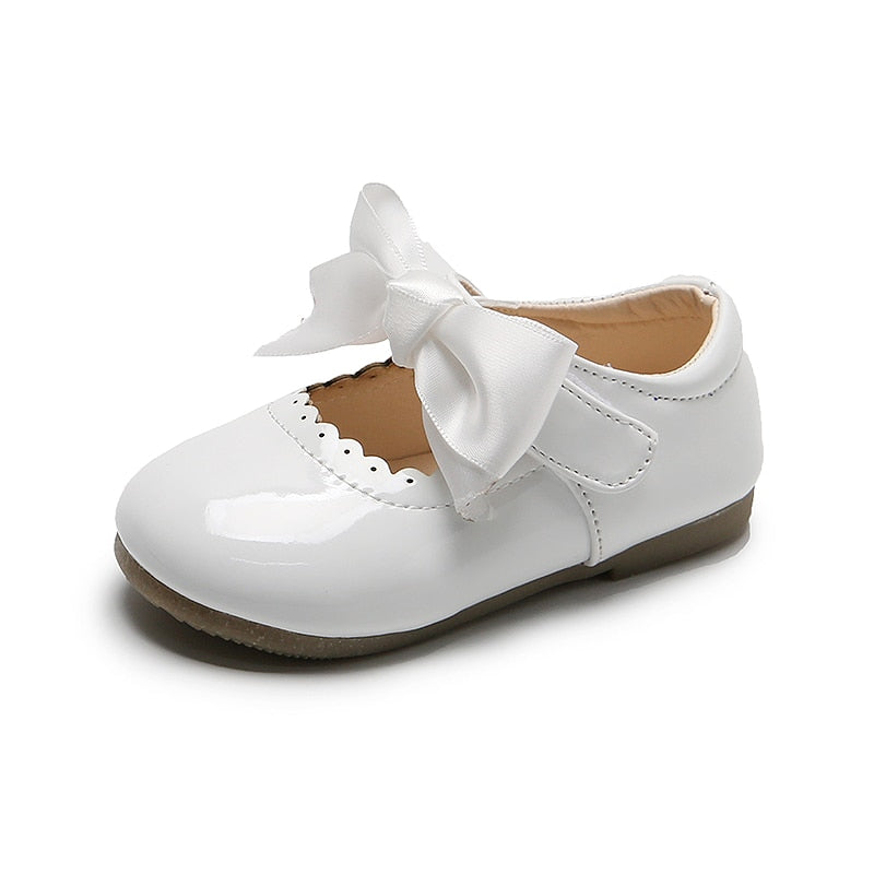 Baby/Kids Girls Bow Patent Leather Princess Shoes childrensterritory