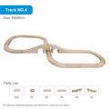 Wood Train Track Railway Toy Set for Kids childrensterritory