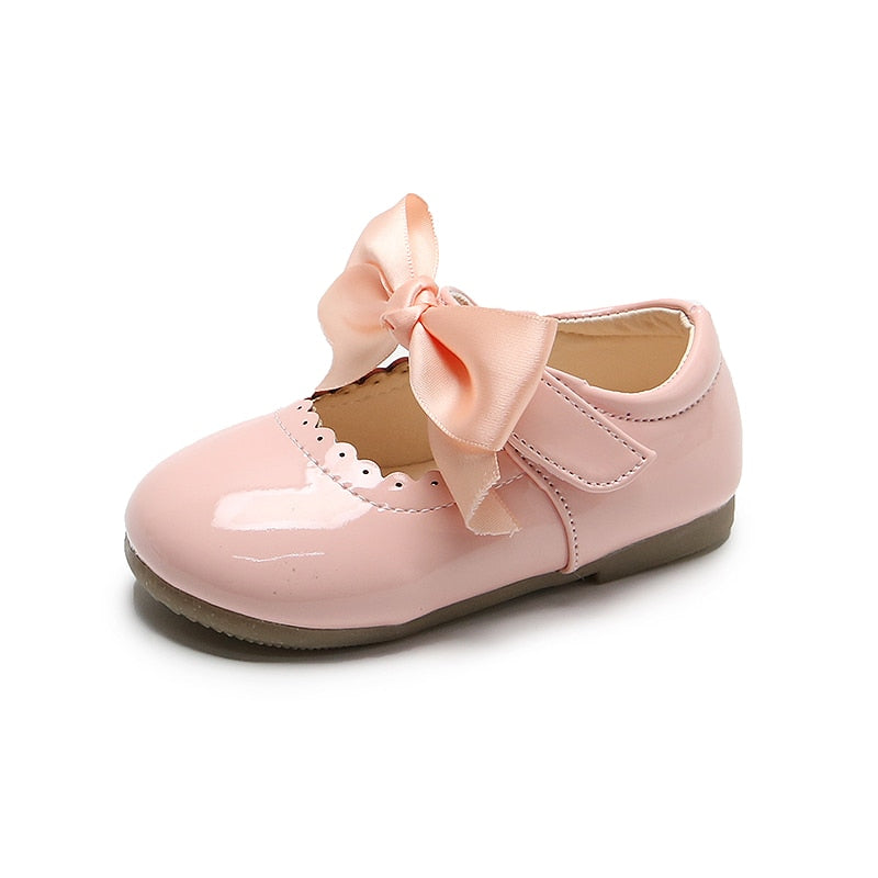 Baby/Kids Girls Bow Patent Leather Princess Shoes childrensterritory
