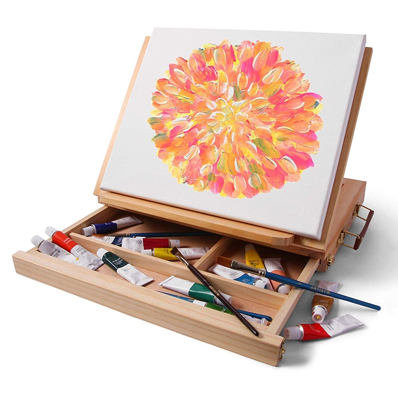 Kids Portable Wooden Table Easels For Painting Artists childrensterritory