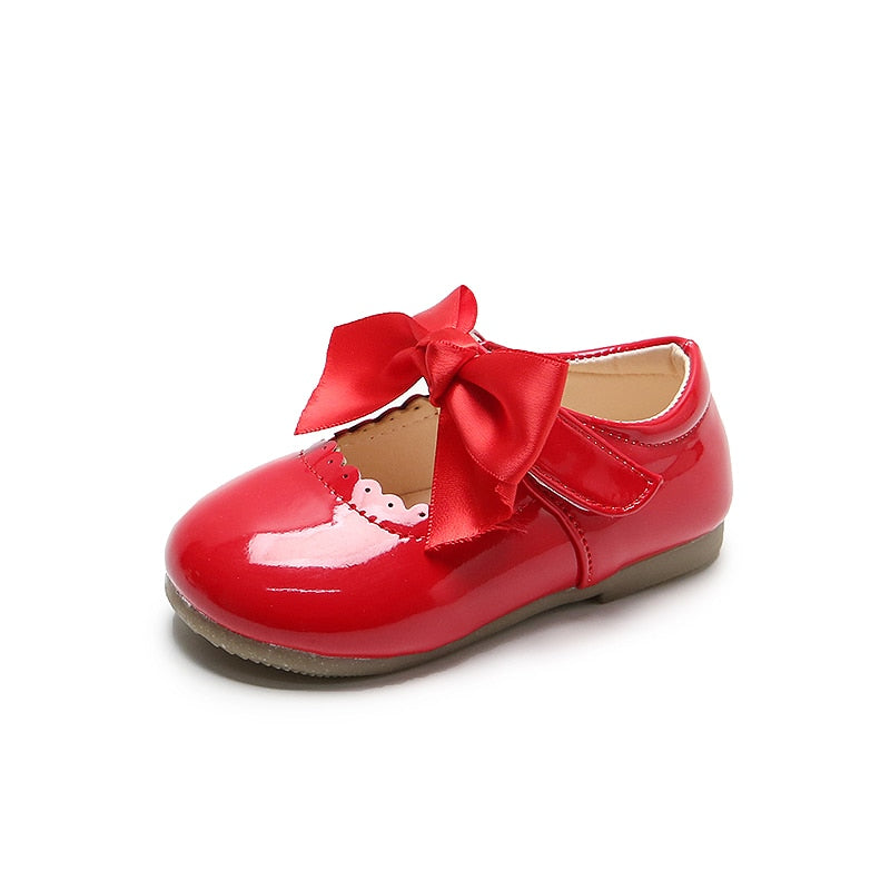Baby/Kids Girls Bow Patent Leather Princess Shoes childrensterritory