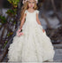 Lace Applique Pageant Flower Girls Dresses For Kids childrensterritory