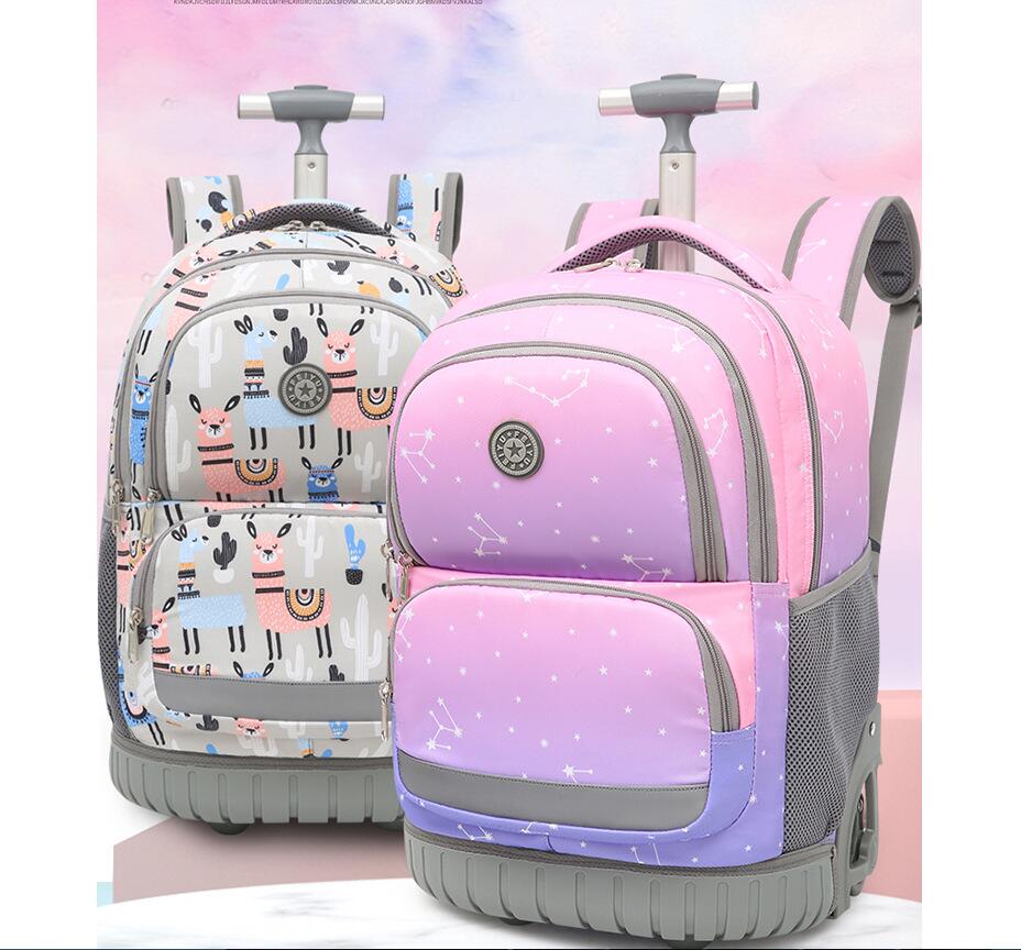 Durable Kids/Teen School Rolling Backpacks Travel Trolley Bag childrensterritory