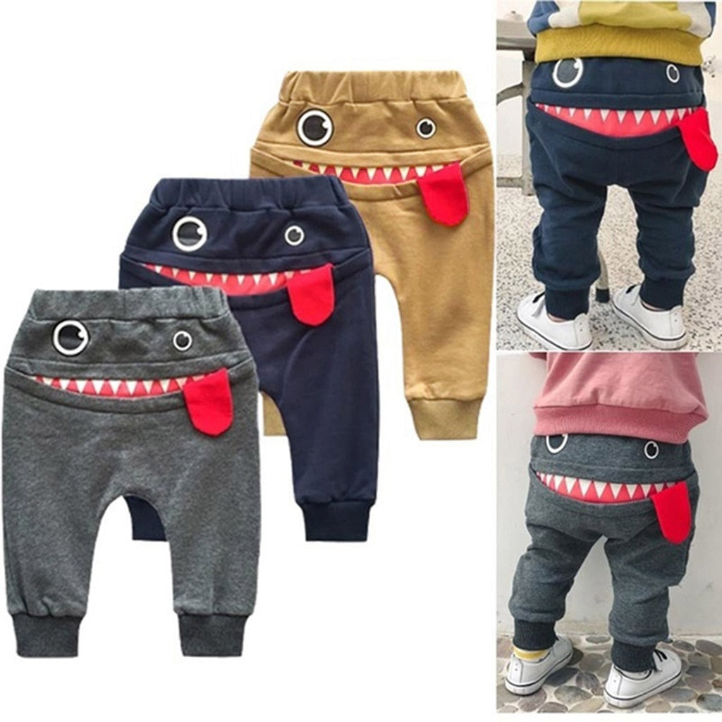 Baby Boys/Girls Cartoon Shark Trousers/Pants childrensterritory