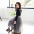Fluffy Gauze Base Velvet Winter Princess Dress for Kids Girls childrensterritory