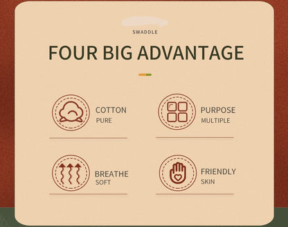 Bamboo Muslin Cotton Baby Swaddle/Wraps childrensterritory