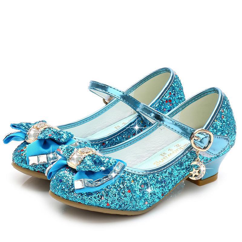 High Heels &amp; Classic Bow Kids Girls Party Shoes childrensterritory