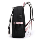 Kids/Teen Canvas School Bag/Backpack With USB Port childrensterritory