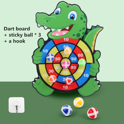 Cartoon Animal Dart Board Game with Sticky Balls for Kids childrensterritory