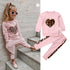 Long Sleeve Leopard Print Tracksuit Sets for Kids Girls childrensterritory