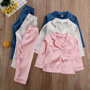 Kids Boy Girl Long Sleeve Silk Sleepwear/Pajamas childrensterritory