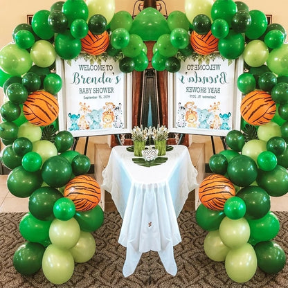 Jungle Safari Theme Birthday Party 109pcs Balloons Garland childrensterritory