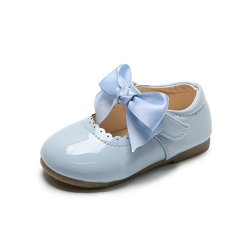 Baby/Kids Girls Bow Patent Leather Princess Shoes childrensterritory