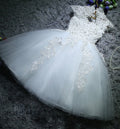 Kids Girls Pearls/Beads Decorated Christening Dresses childrensterritory