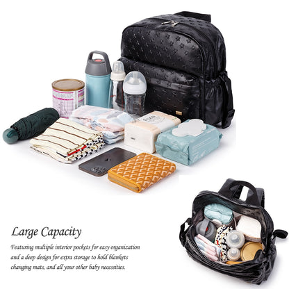 3D Star Pattern Large Capacity Diaper Bag childrensterritory