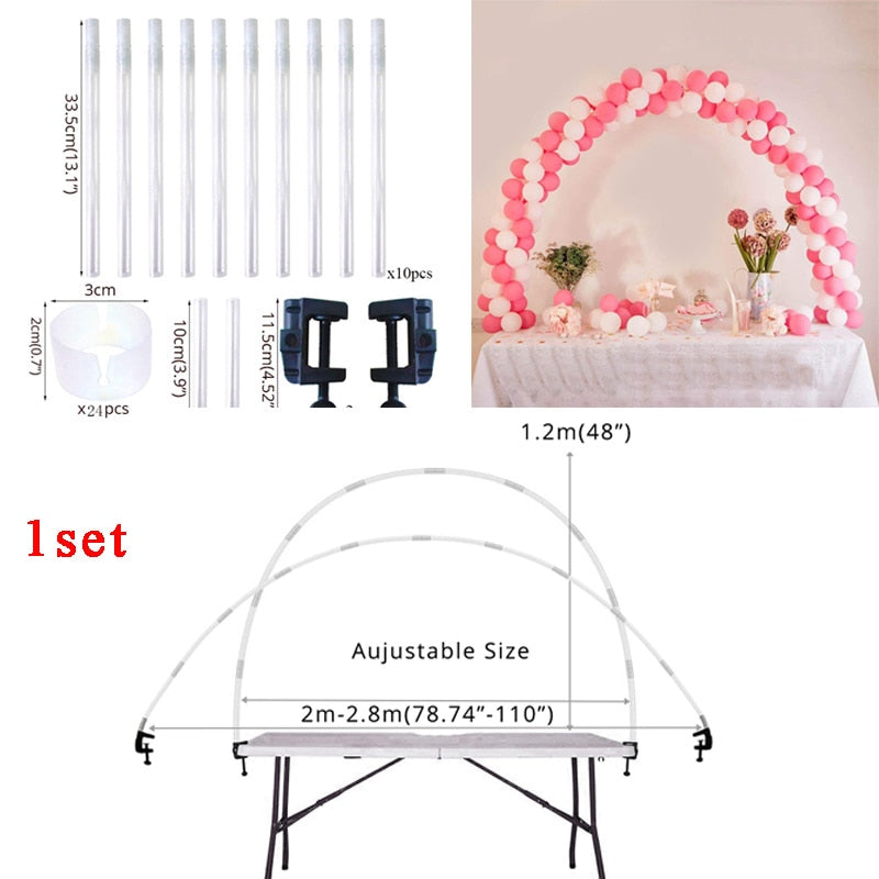 Table Balloon Arch &amp; Accessories Set for Decorations childrensterritory