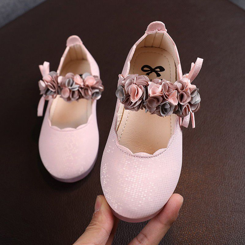 Kids Girls Flats Lace Flower Princess Party Shoes childrensterritory