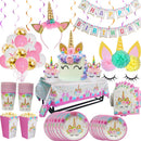 Kids Unicorn Theme Birthday Party Decorations Set childrensterritory