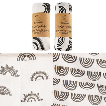 2 Pieces Pack Muslin Cotton Baby Swaddles/Blankets childrensterritory