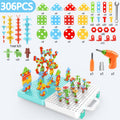 Kids 3D Puzzle Toys | Drill Screw Nut Pretend Play Tool Set childrensterritory