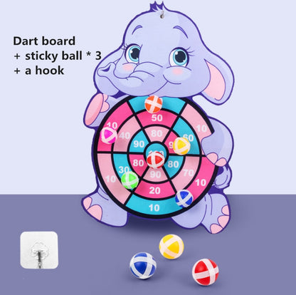 Cartoon Animal Dart Board Game with Sticky Balls for Kids childrensterritory