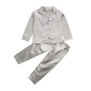 Kids Boy Girl Long Sleeve Silk Sleepwear/Pajamas childrensterritory
