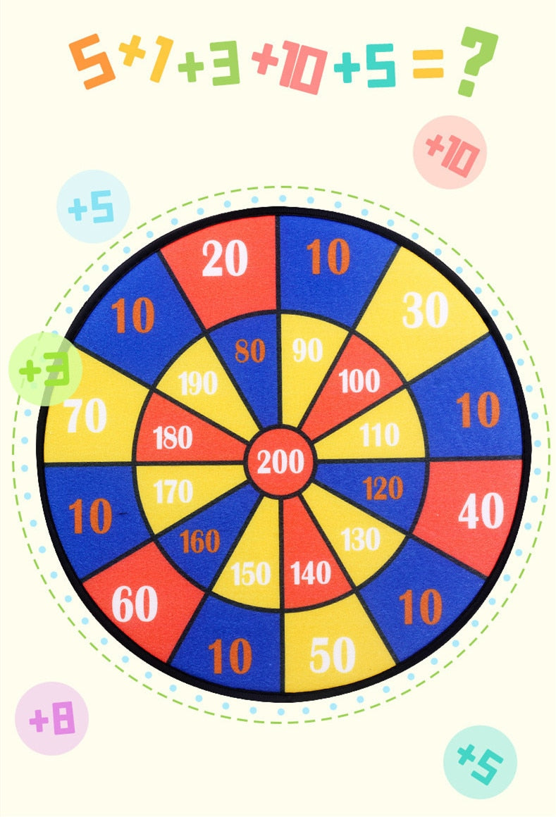 Cartoon Animal Dart Board Game with Sticky Balls for Kids childrensterritory