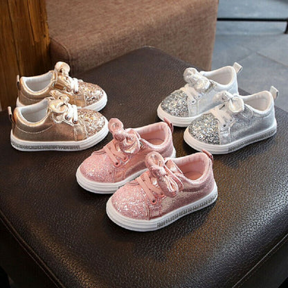 Bowknot Shinny Soft Sole Baby Girl Shoes/Sneakers childrensterritory