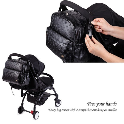 3D Star Pattern Large Capacity Diaper Bag childrensterritory