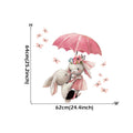 Bunny in Love Pink Wall Decals for Baby Girls Room childrensterritory
