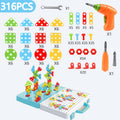 Kids 3D Puzzle Toys | Drill Screw Nut Pretend Play Tool Set childrensterritory