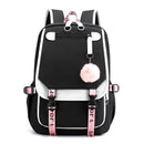 Kids/Teen Canvas School Bag/Backpack With USB Port childrensterritory