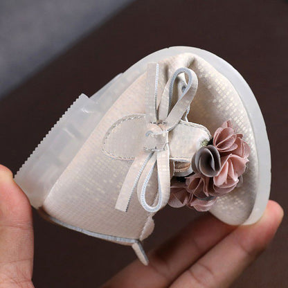 Kids Girls Flats Lace Flower Princess Party Shoes childrensterritory
