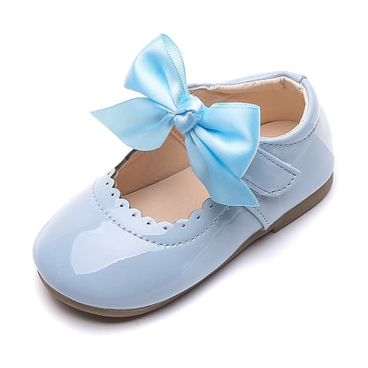 Baby/Kids Girls Bow Patent Leather Princess Shoes childrensterritory