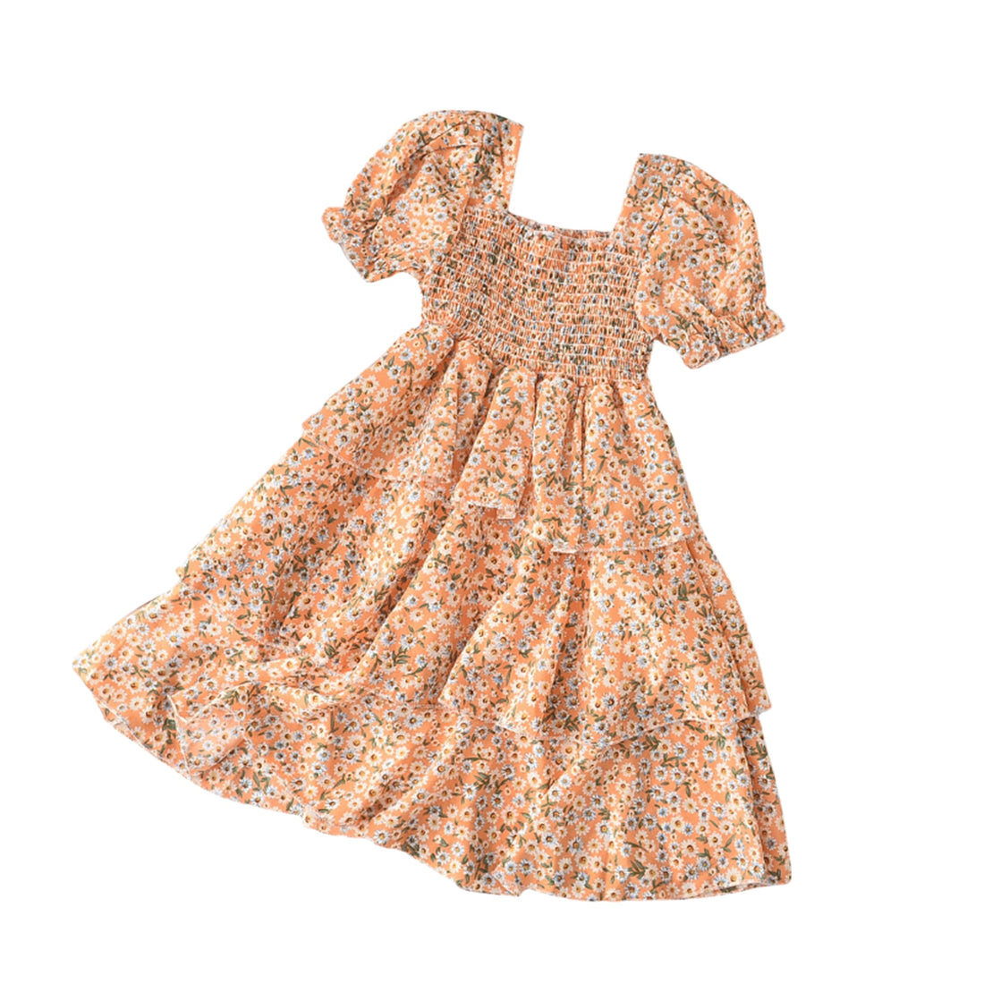 Kids Girls Floral A-Line Summer Princess Dress childrensterritory