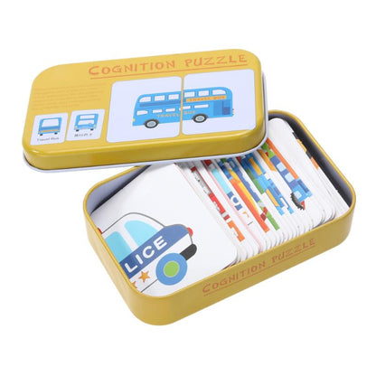 Baby/Kids Cognition Iron Box Cards | Puzzle Toys childrensterritory