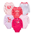 Baby Boys/Girls Cartoon Printed Soft Bodysuits childrensterritory