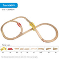 Wood Train Track Railway Toy Set for Kids childrensterritory