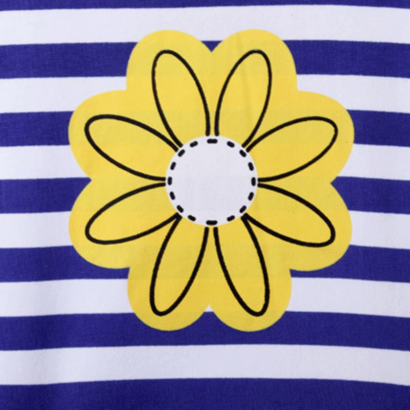 Kids Girls Striped Top and Solid Color Pants Sets for Summer childrensterritory