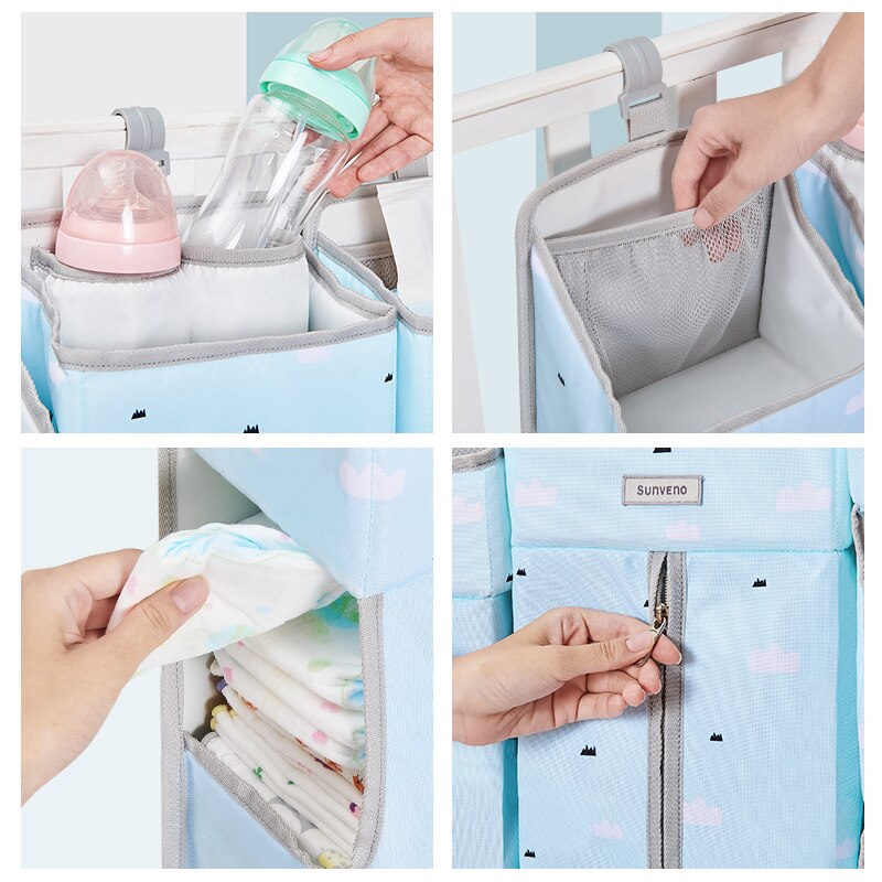 Portable Baby Crib Organizer Hanging Bag childrensterritory
