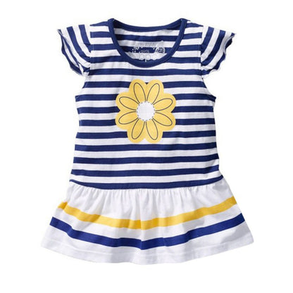 Kids Girls Striped Top and Solid Color Pants Sets for Summer childrensterritory