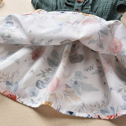 Toddler Girls Floral Patchwork A-Line Sundress childrensterritory