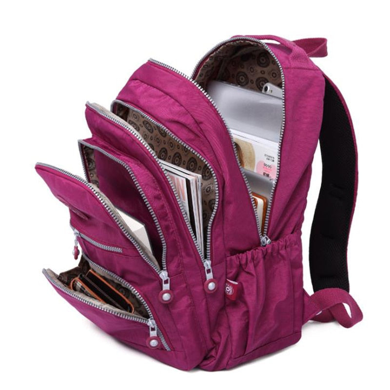 Teenage Girls Casual Large Nylon School Backpack childrensterritory