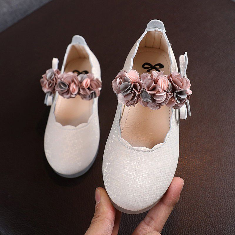Kids Girls Flats Lace Flower Princess Party Shoes childrensterritory